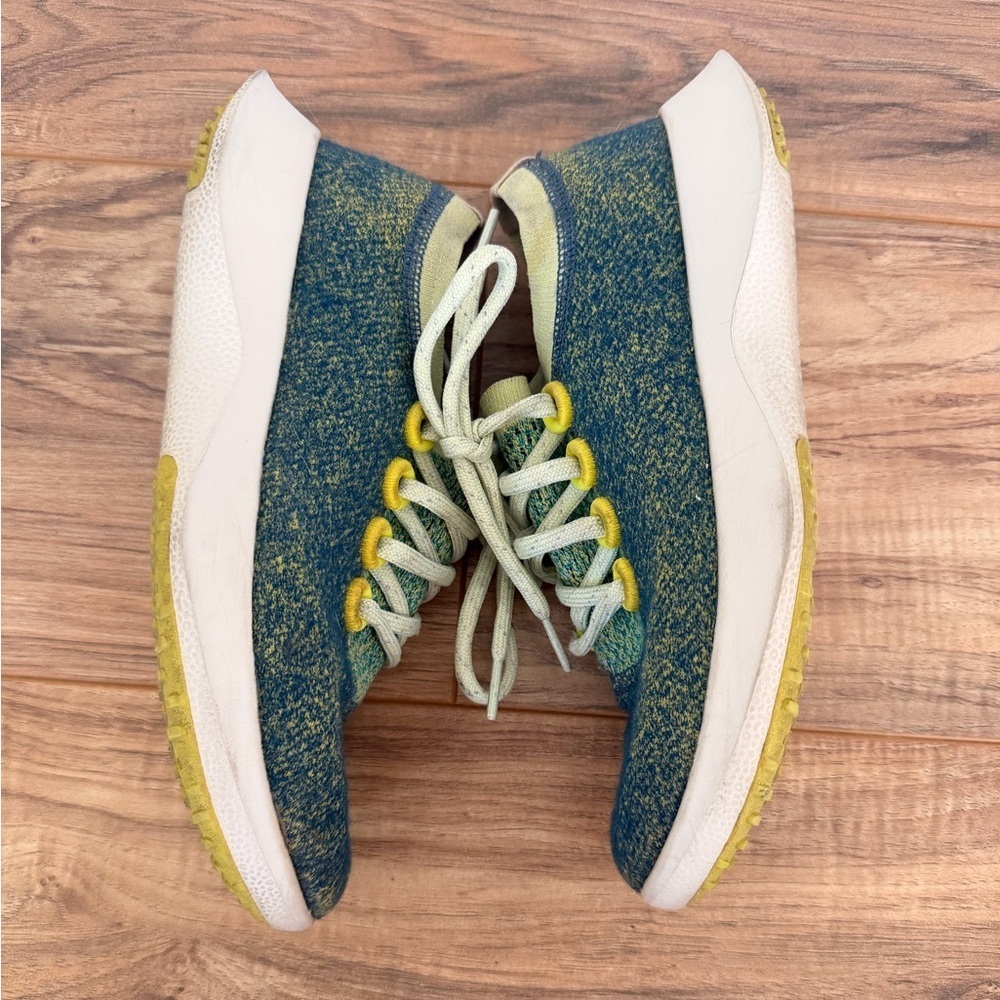 Allbirds Wool Dasher Mizzle Running Athletic Sneaker Green Yellow Size 7 - Picture 8 of 10